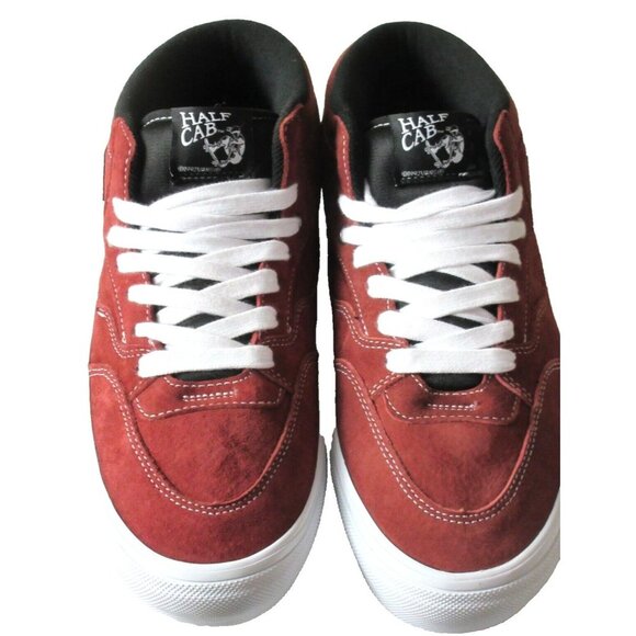 Vans Men's Skate Half Cab Pig Suede Brick Orange shoes Classic Size 12-13 NIB - Picture 3 of 5